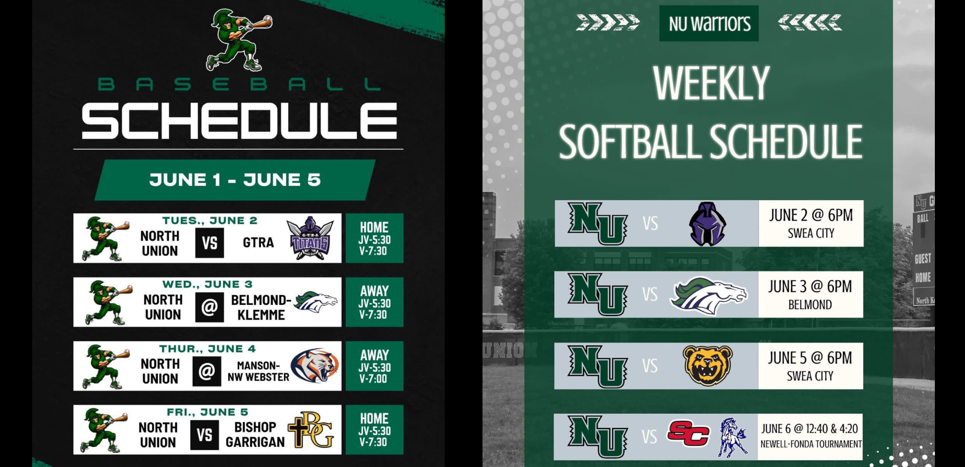 Website Weekly Schedule
