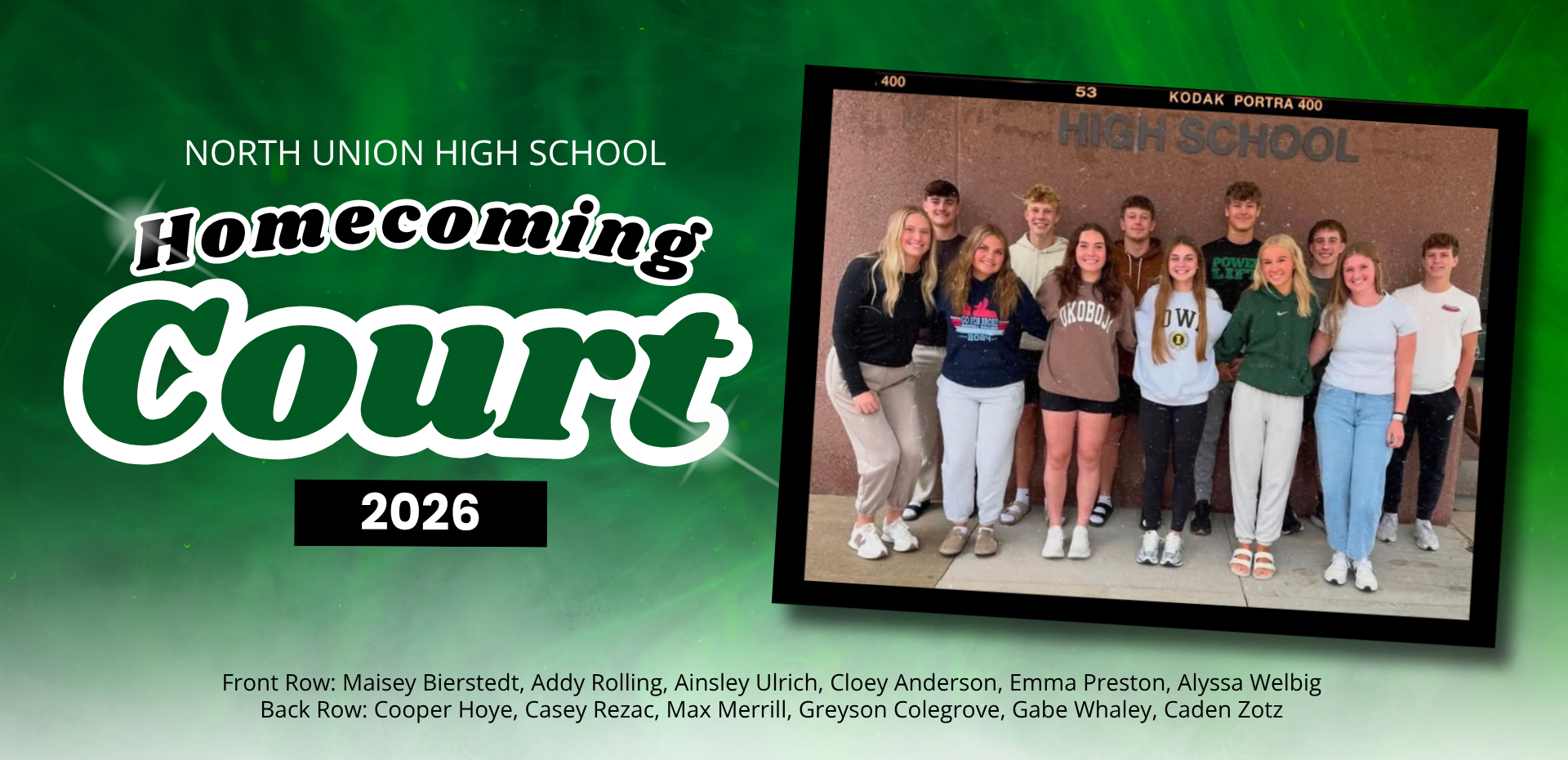 2026 Homecoming Court